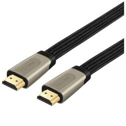 CE LINK1839 HDMI线5米 数字高清线2.0版HDMI连接线 4K 2K 支持3D 电脑电视投影仪接线 24K镀金编织网扁线家电配件产品图片1
